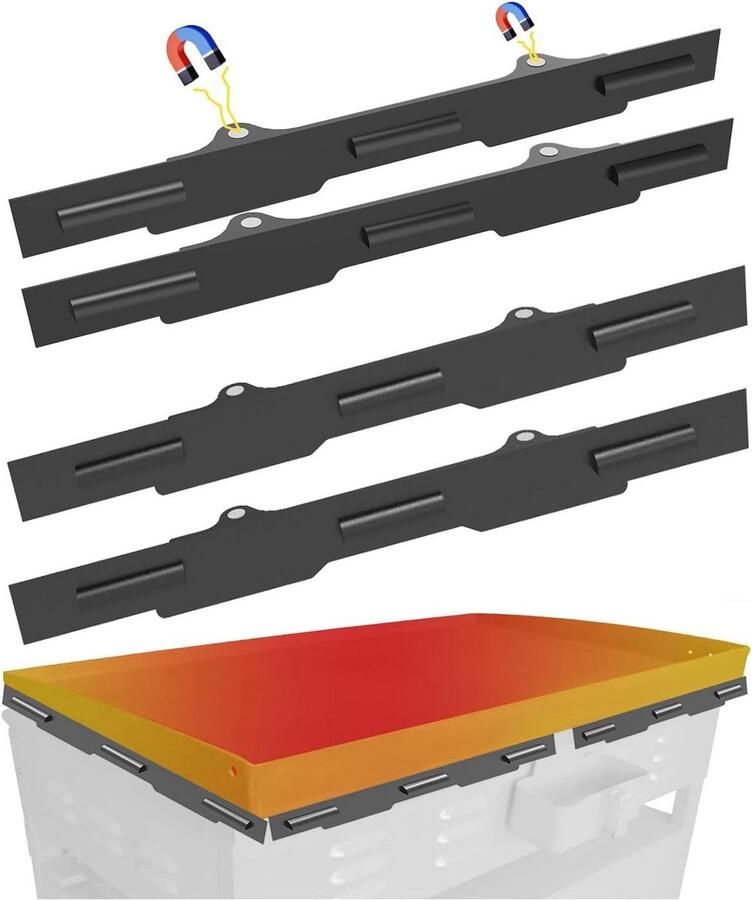 4x Magnetische Windscherm Set voor 36 inch Bakplaat Universele BBQ Accessoires