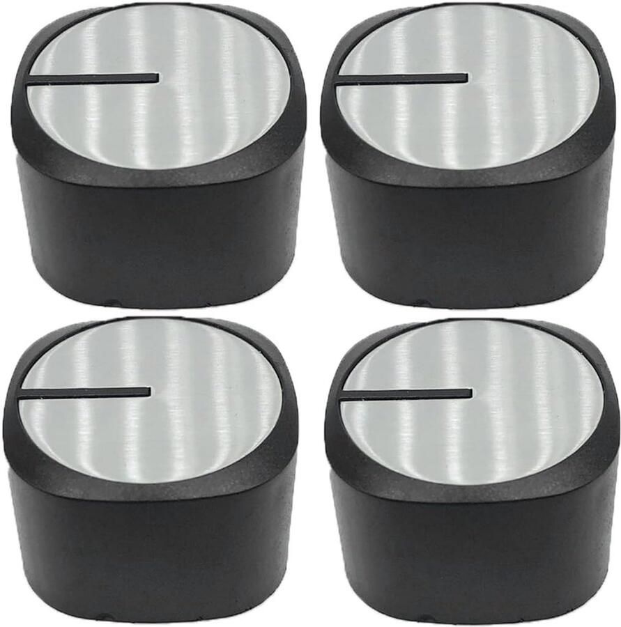 4x Universele Ovenknoppen en Schakelaars Draaiknop 6mm voor Gasfornuis en Kookplaat
