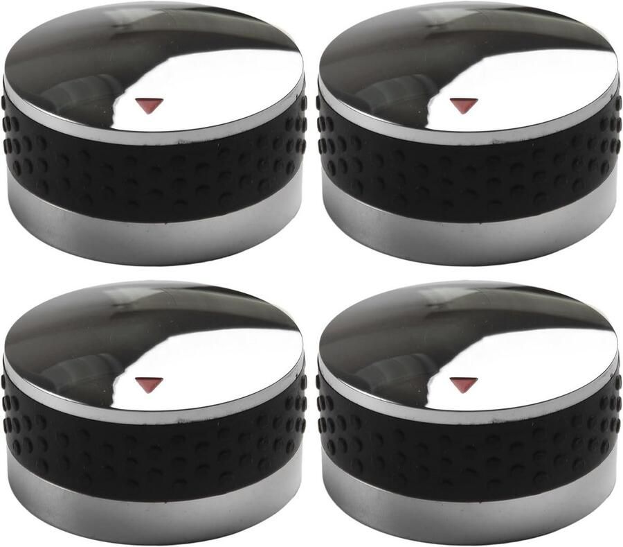 4x Universele Vervangingsknoppen voor Gasfornuis en Barbecue Oven Bedieningsknoppen (58mm)