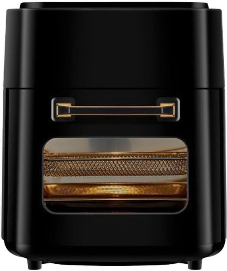5-in-1 Digitale Airfryer en Oven 15L 1400W Olievrij Bakken LED-Scherm Voor Gezinnen & Studenten zwart
