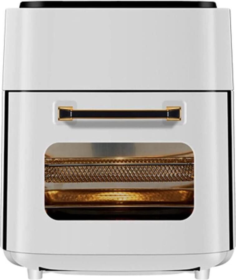 5-in-1 Digitale Airfryer en Oven 15L 1400W Olievrij Bakken LED-Scherm Voor Gezinnen & Studenten Wit