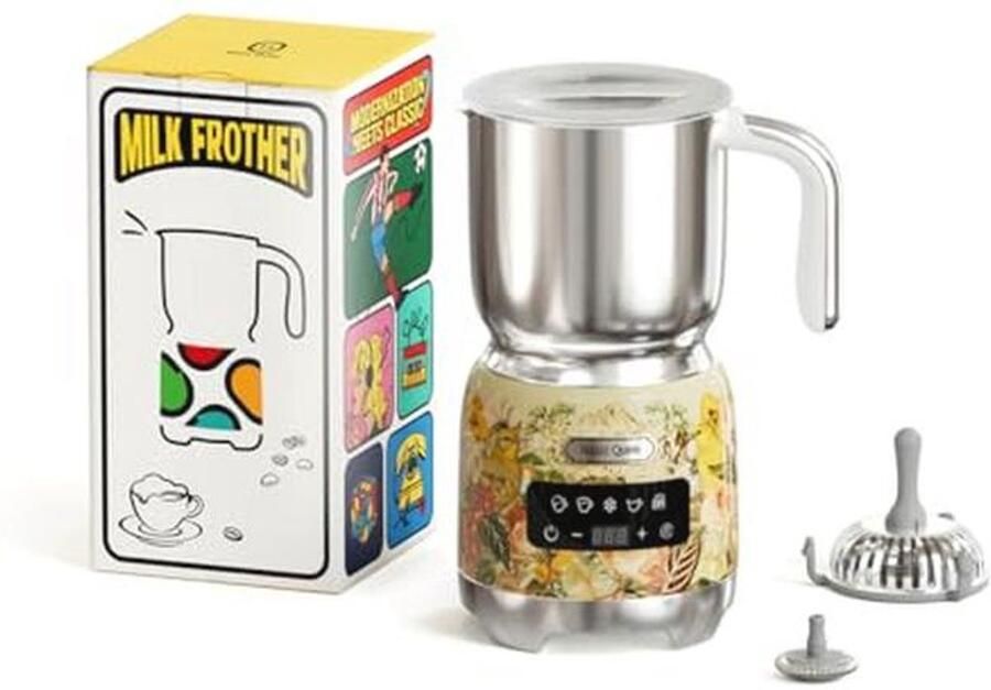 5-in-1 Elektrische Melkopschuimer en Melkverwarmer Multifunctioneel Keukenapparaat met LED Touchbediening 400 ML