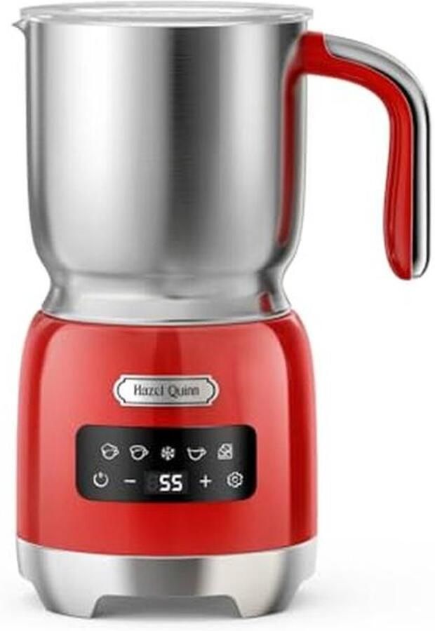 5-in-1 Elektrische Melkopschuimer en Melkverwarmer Roestvrij Staal Chocoladedranken Met LED Touchbediening 400 ML - Foto 1