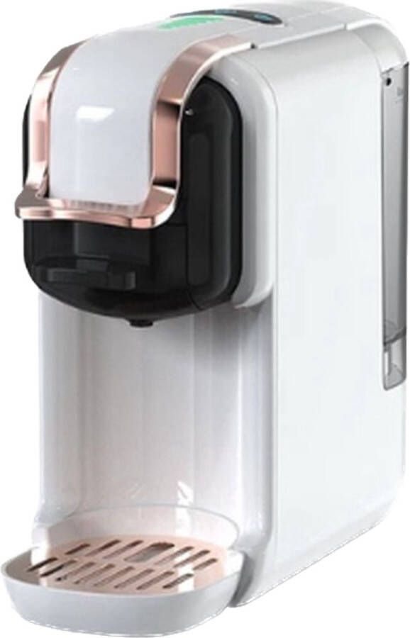 HiBrew 5 in 1 Koffiezetapparaat Senseo Meerdere Capsules Koffiepadmachine Koffiemachine Cappuccino Latte Heet Koud 19B 1450W Wit