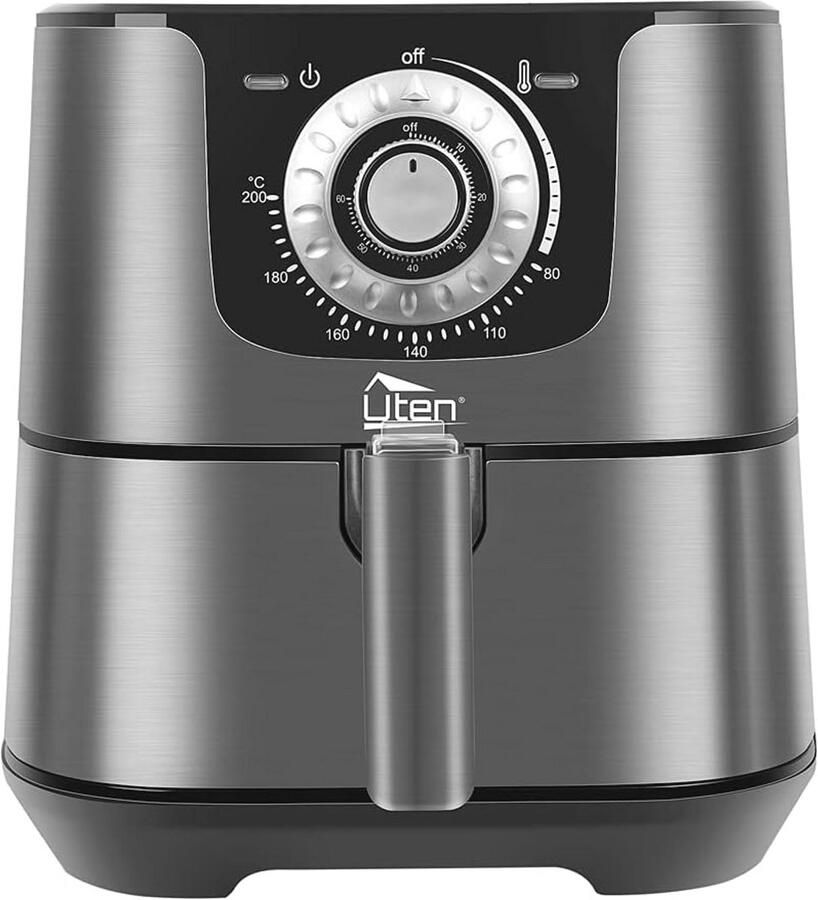 5 L Airfryer met Voorverwarmen en Warm Houden Vetarm Knapperig Koken voor 2-8 Personen