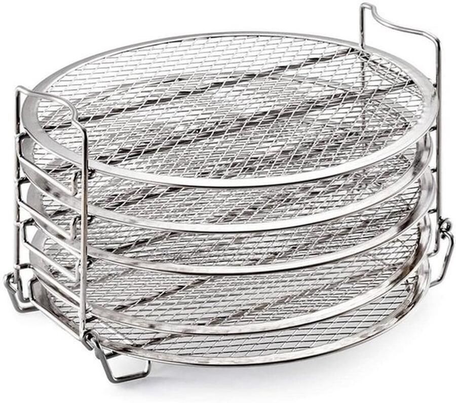 5-laags Airfryer Rack Dehydrator Rack Airfryer Accessoires Stapelbaar Geschikt voor Foodi Vaatwasserbestendig Droogrek vo
