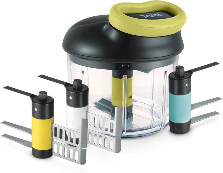 5 Second-Chopper Hakmolen voor Hakken Pureren IJs Crushen & Opkloppen 900ML met 3 Accessoires