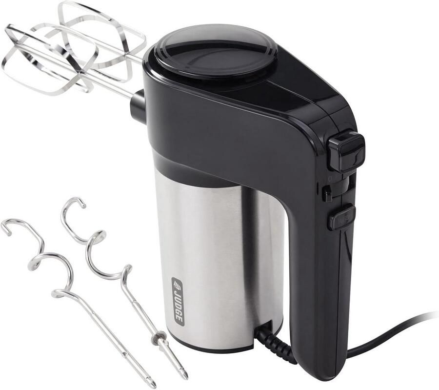 5 snelheden handmixer met turbo functie en opbergclip