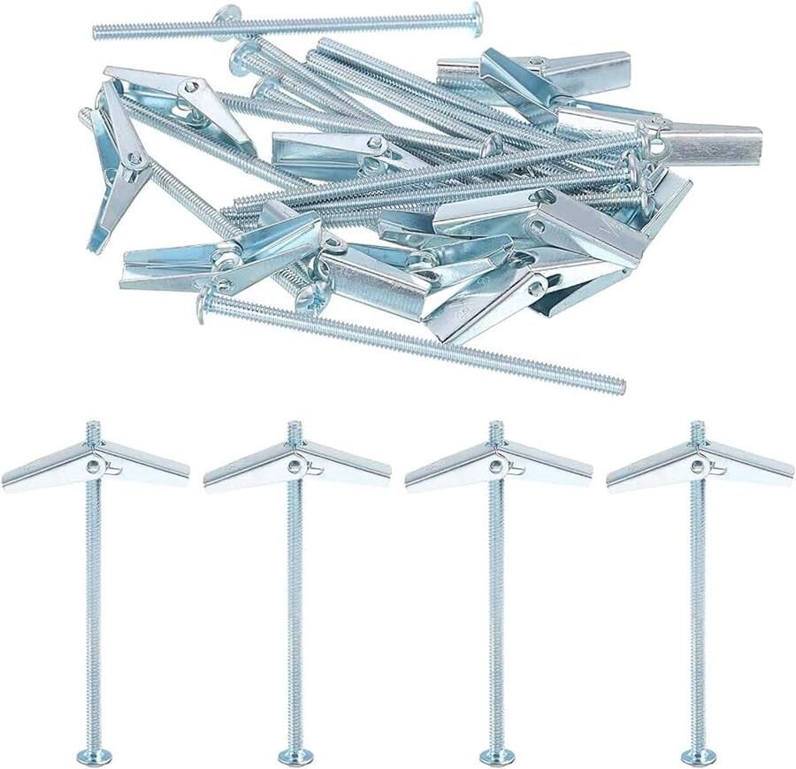 5 stks veer kniehefboom anker 1 8x3 vlinder mannelijke schroefdraad veer belast holle wand ronde kop knevelschroef