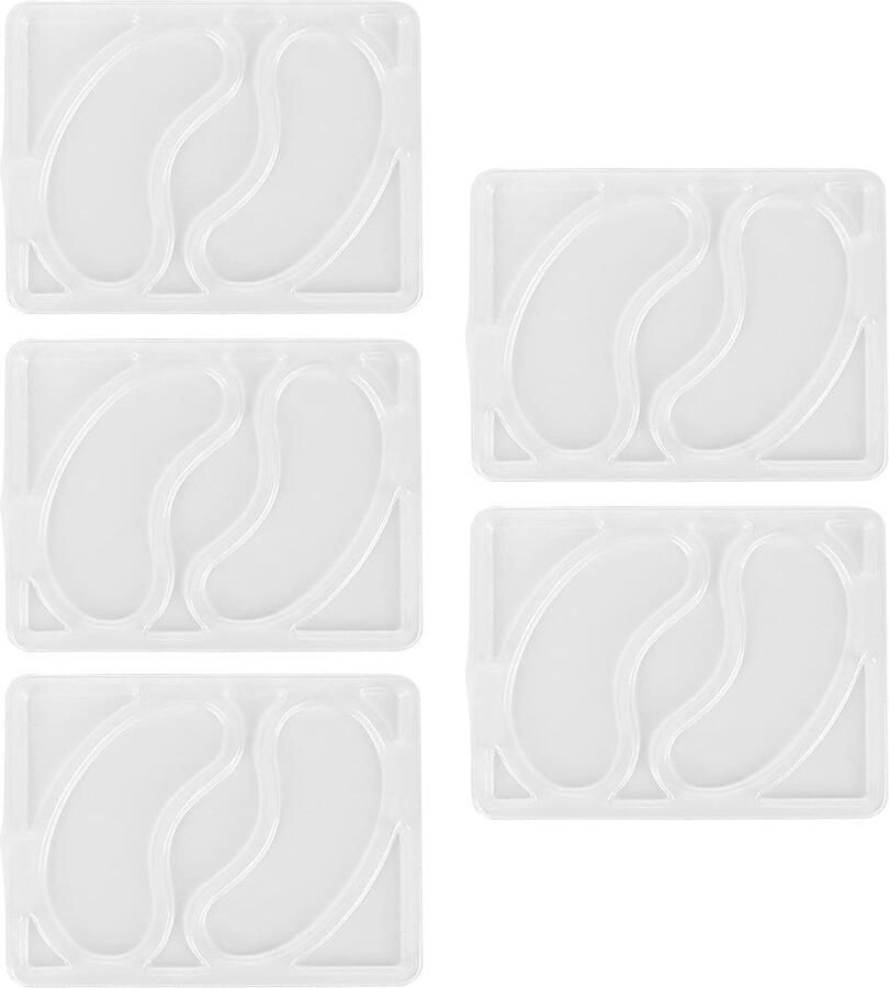 5 Stuks Herbruikbare Oogmasker Mal voor Diy Gezichtsmasker Machine Multifunctionele Masker Patch Schimmel Draagbare Ooglap Lade Diy Gezichtsmasker Machine Maker Accessoire Tool