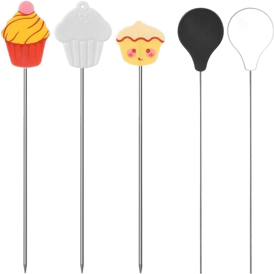 5-delige RVS Cake Testers Set Herbruikbare Cake Testers Naalden voor Perfecte Bakresultaten