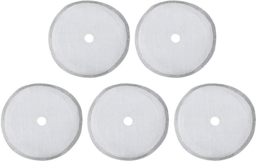 5 stuks universele koffiefilter 304 roestvrijstalen Franse persfilter vervanging voor 305ML Franse pers koffiezetapparaten Thee deeltjes en koffiegronden filters