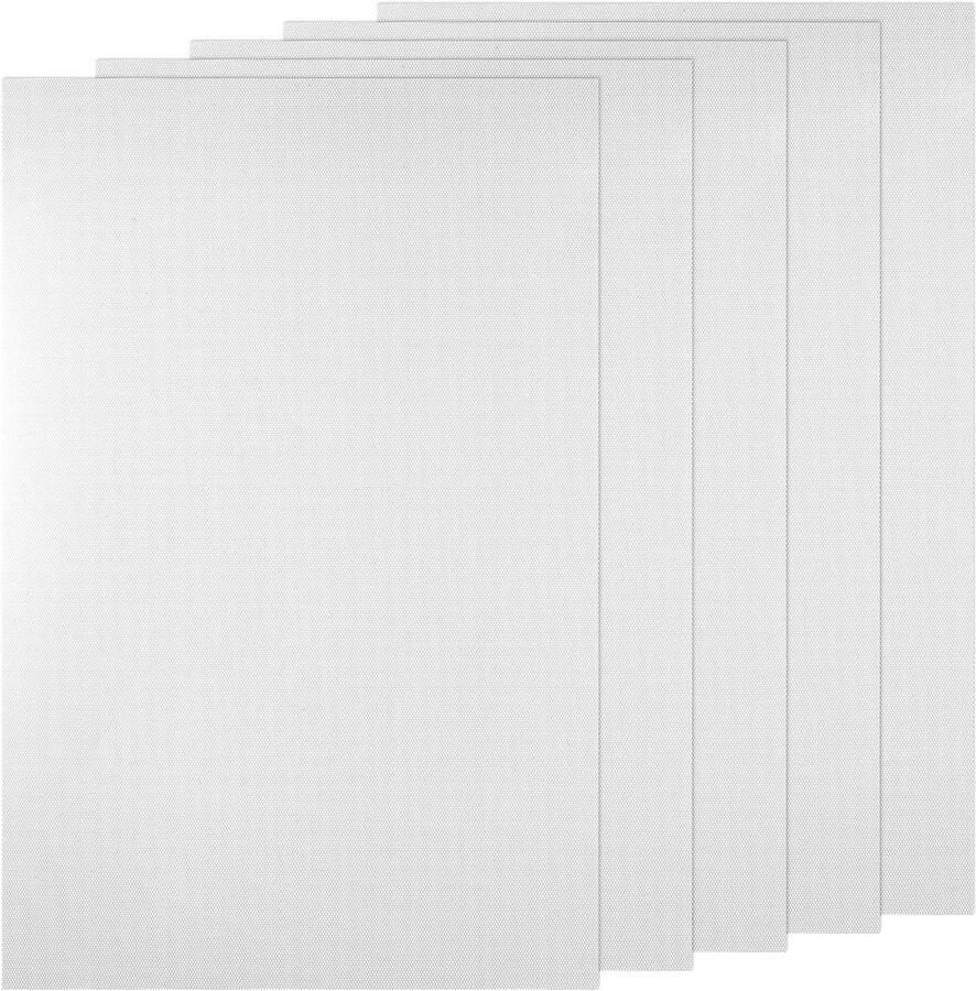 5 stuks witte Fursuit-ogen Mesh voor handwerk Eye Mesh-stof 0 5 mm waterdichte plastic canvas voor tassen voor cosplay-rekwisieten Ork-masker Fursuits kunstnijverheid (30x20 cm)