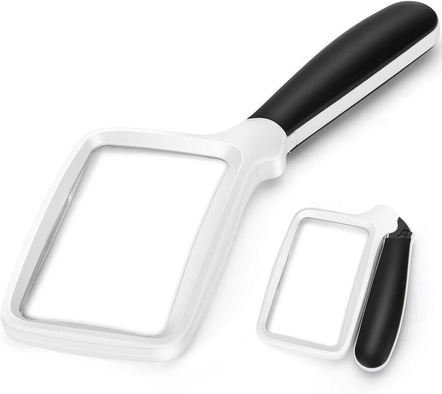 5-voudige loep met licht leesloep handloep wit