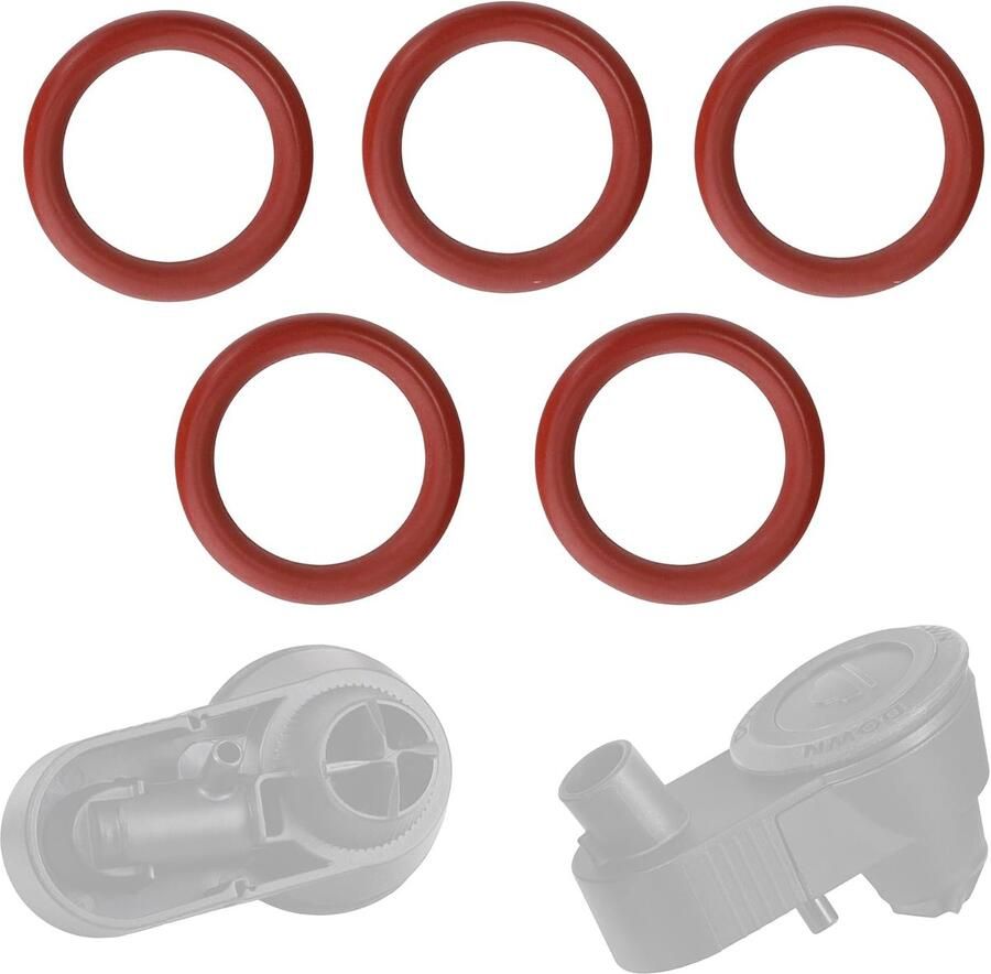 5 x afdichting O-ring vervanging voor opschuimer cappuccinaore V3 421944066141 compatibel met Saeco Philips Gaggia volautomatische koffiemachines HD RI modellen
