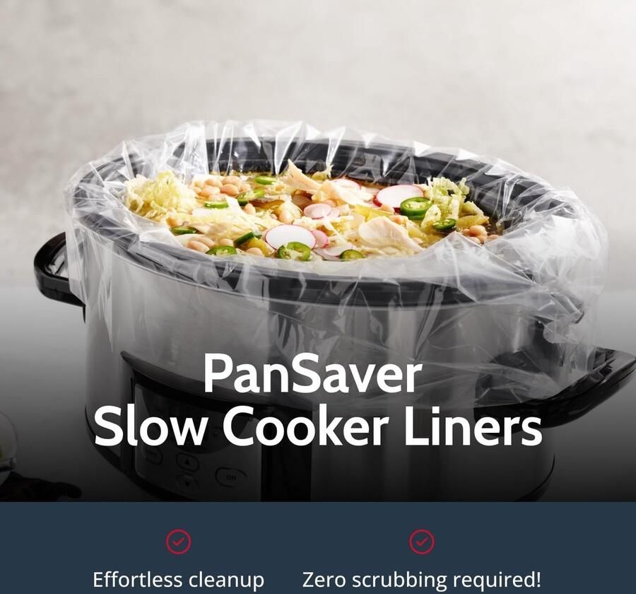 50 Stuks Kookzakken & Slowcooker Liners voor Gemakkelijk Schoonmaken Universeel Formaat