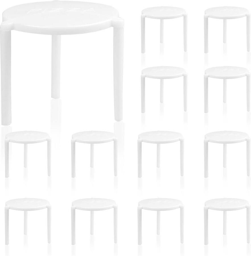 50 Stuks Pizza Ondersteuning Pizzaservice Boxen voor Thuis en Horeca