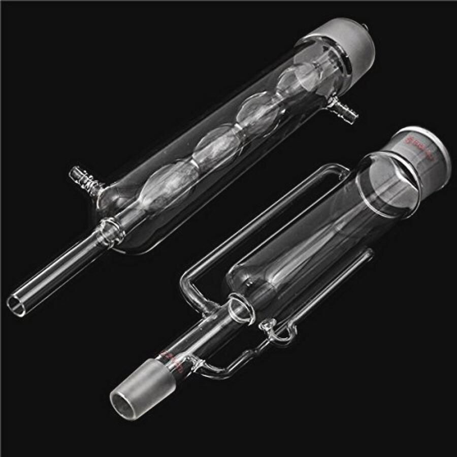 500 ml Soxhlet Extractor met Condensator 2 stuks Fractionskolom