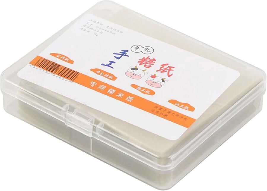500 Stuks Eetbaar Rijstpapier Rijstpapiervellen Rijstwafelpapier Eetbaar Rijstpapier Eetbare Rijstpapiervellen Taartdecoratie Rijstpapier