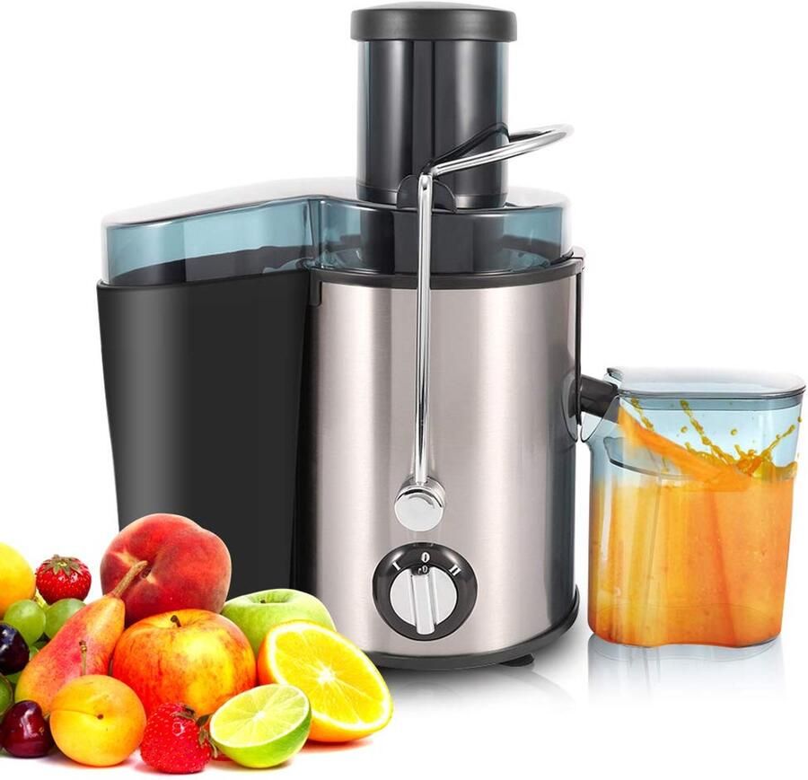 500ml Citruspers voor Fruit en Groenten 400W sapcentrifuge in roestvrij staal met dubbele snelheidsregeling 27 x 17 5 x 33 cm EU 220V
