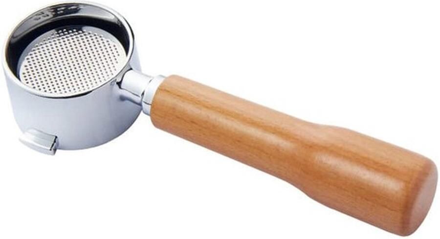51mm Espresso Bodemloze Portafilter van RVS met 2 Oren voor DeLonghi ECOV311.GR ECOV310.GR EC200CD EC221.B EC330S EC152.CD EC156.B ECP35.31 ECP36.31 EC270 ECZ3511..W EC41 0 EC235.BK ECI341.CP