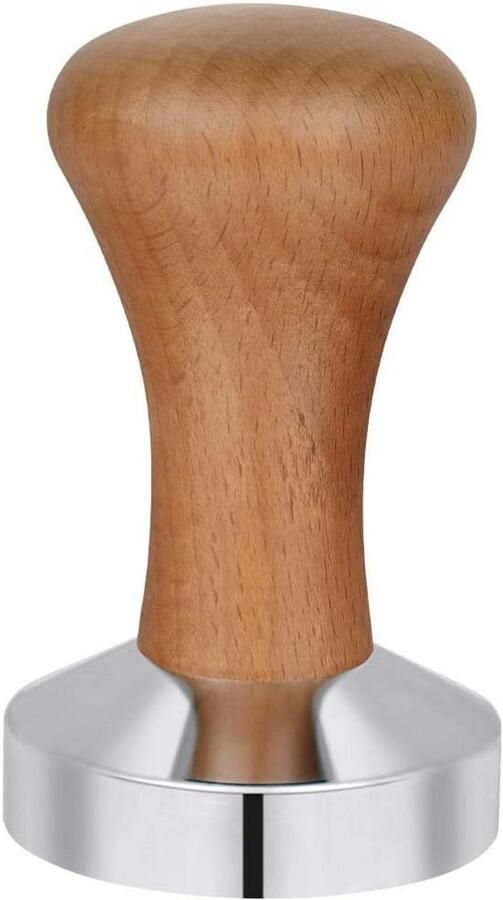 51mm Espresso Koffietamper met Houten Handvat voor Espressomachines