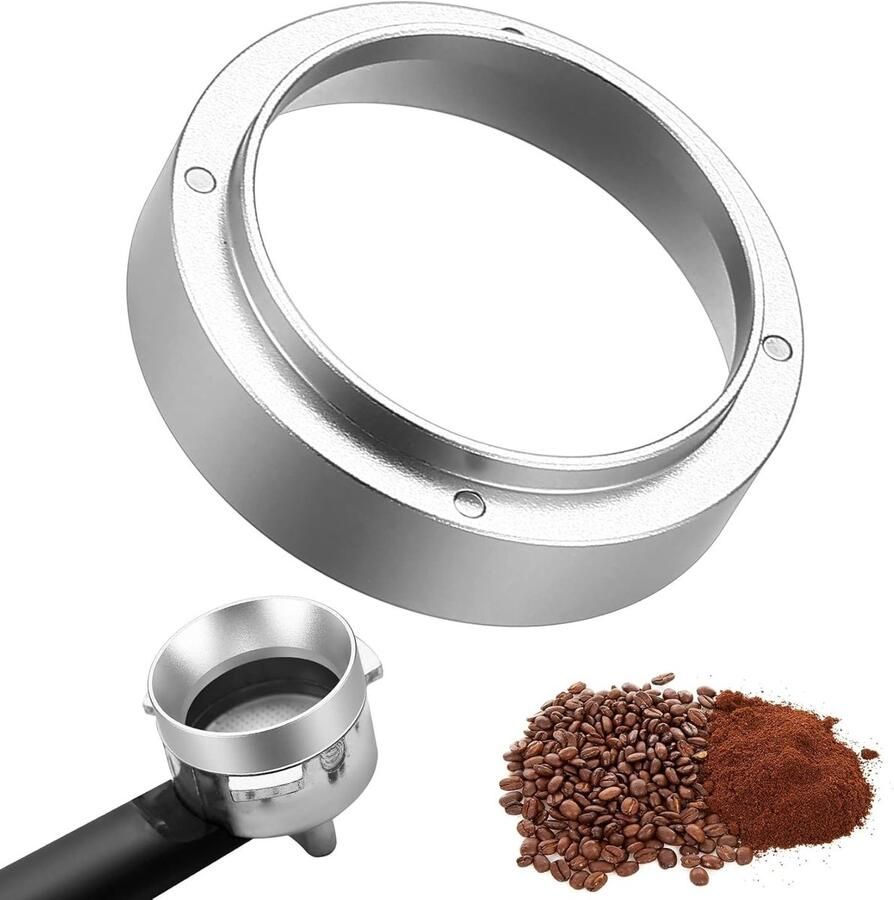 51mm koffie dispenser voor espresso dosering funnel zeefhouder accessoires magnetische hopper en precisie vulfunctie voor koffiepoeder en brouwkom