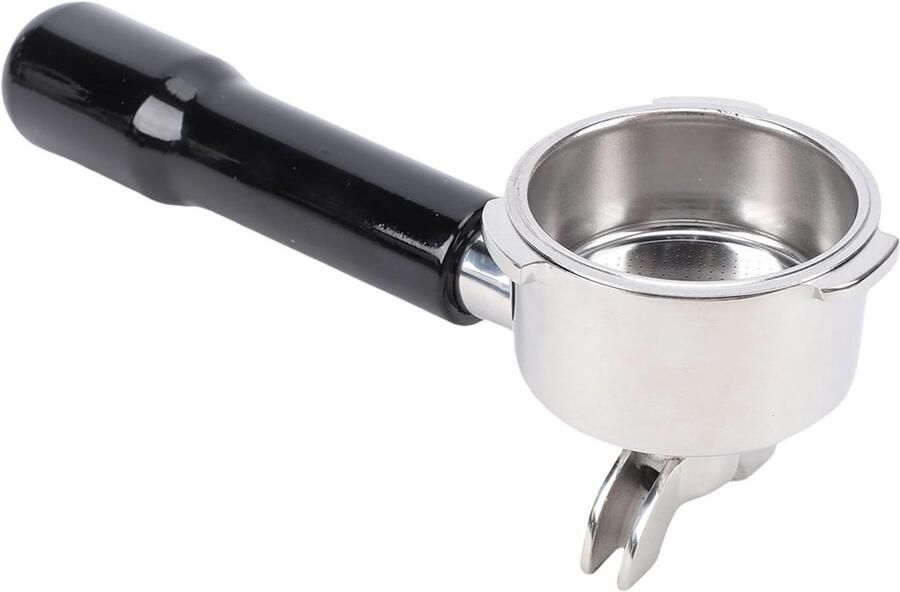 51Mm RVS Porta Filter met Dubbele Uitloop Ergonomische Handgreep en Eenvoudig Schoonmaakontwerp voor Espresso Machine Koffieaccessoires en Barista Gereedschap