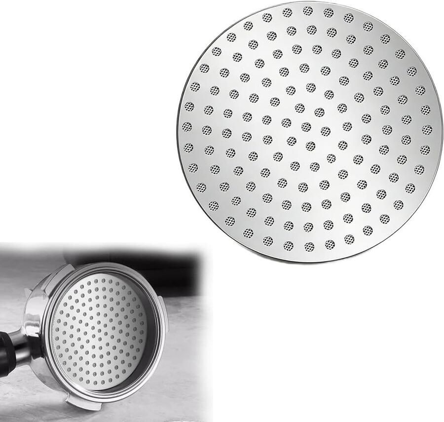 51mm Strainer Accessoires voor Espresso Machines RVS Dispenser Ring en Tweede Net voor Perfecte Extractie van Koffie - Foto 1