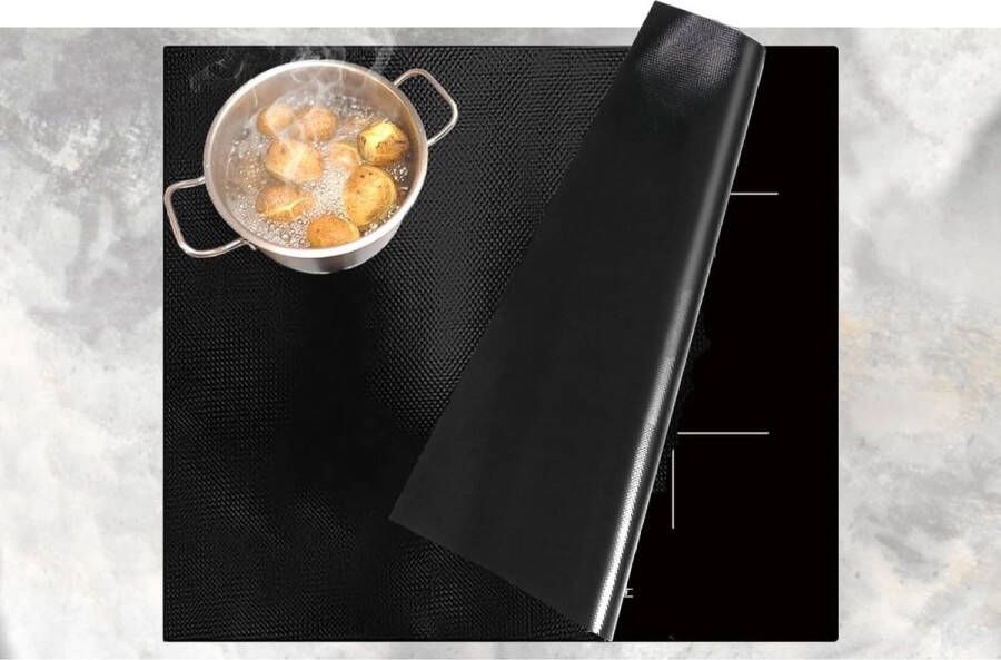 52 x 60 cm grote siliconen inductiekookplaat beschermmat siliconen inductiekookplaat (magnetisch) afdekking voor inductiekookplaat inductie kookplaat