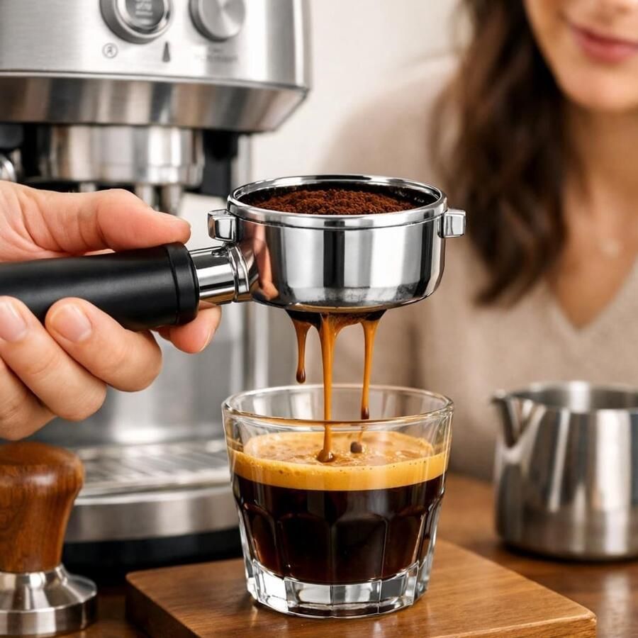 54mm Bottomless Porta Filter voor Espresso RVS Koffiebakje met Snelle Reiniging voor 8 Series Koffiemachines
