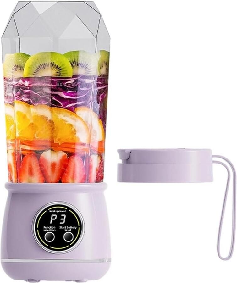 550 ml draagbare elektrische sapbeker oplaadbare mini fruitmixer voor thuis 3 instelbare snelheden