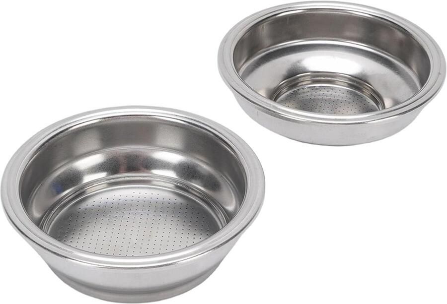 58 Mm Drukfiltermand 58 Mm Dubbelwandige Filtermanden Koffiefiltermand Roestvrij Staal met Gelijkmatige Extractie voor Koffiezetapparaat