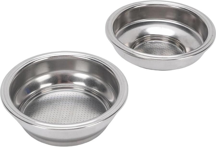 58 mm Drukfiltermandje van RVS voor Koffiezetapparaat Dubbelwandig Even Extractie en Duurzaam Gebruik