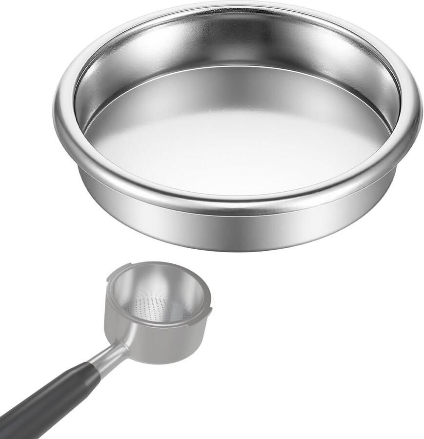 58mm Backflush Inser van RVS Blind Filter Basket voor Espresso Machines voor een Schone Binnenkant