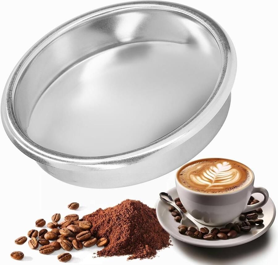 58mm RVS Backflush Reinigingsschijf voor Semi-Automatische Koffiemachines Duurzaam en Slijtvast Ideaal voor Koffieliefhebbers