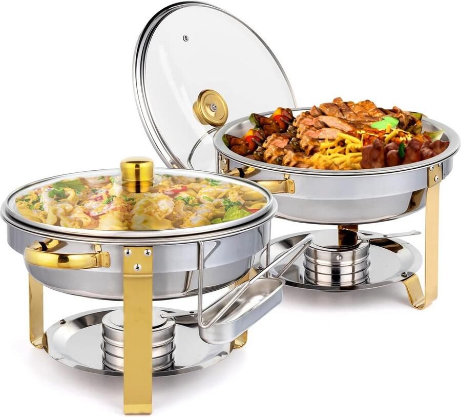 5QT Chafingdish Buffet Set 2 stuks