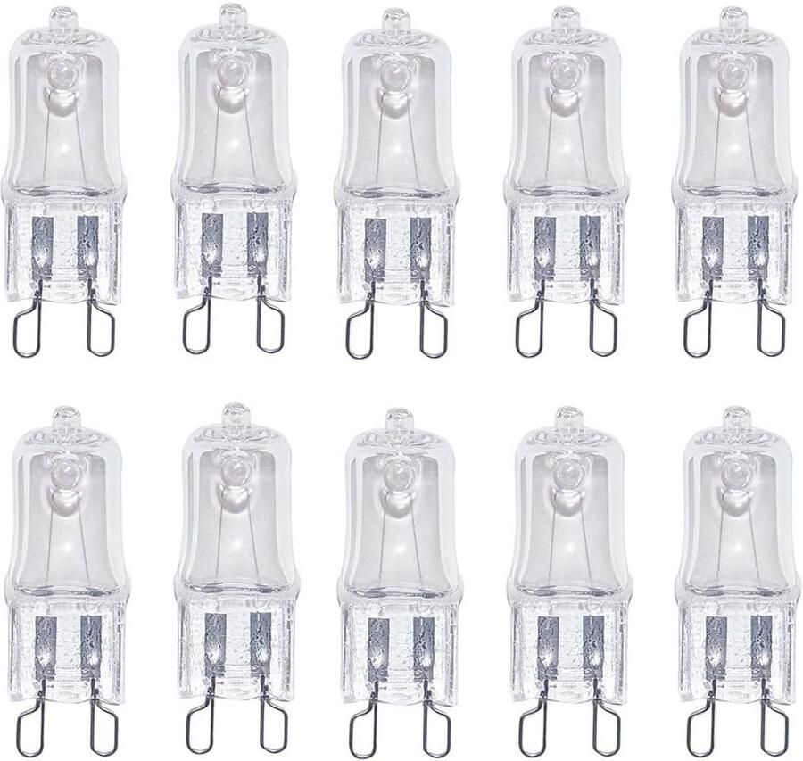 Dimbaar G9 Halogeenlamp 40W Warmwit 2700K Heldere Capsule voor Oven en Verlichting (10 Stuks)