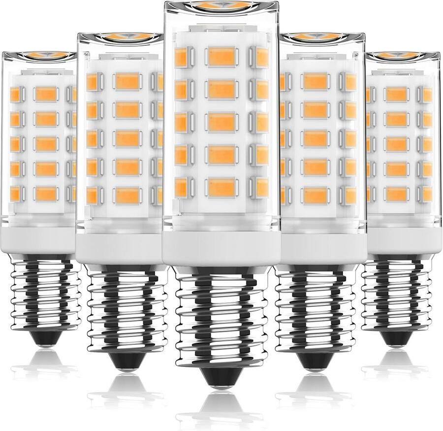 5x E14 LED Lampen 3 5W Warm Wit 550lm Niet-dimbaar Koelkast Afzuigkap