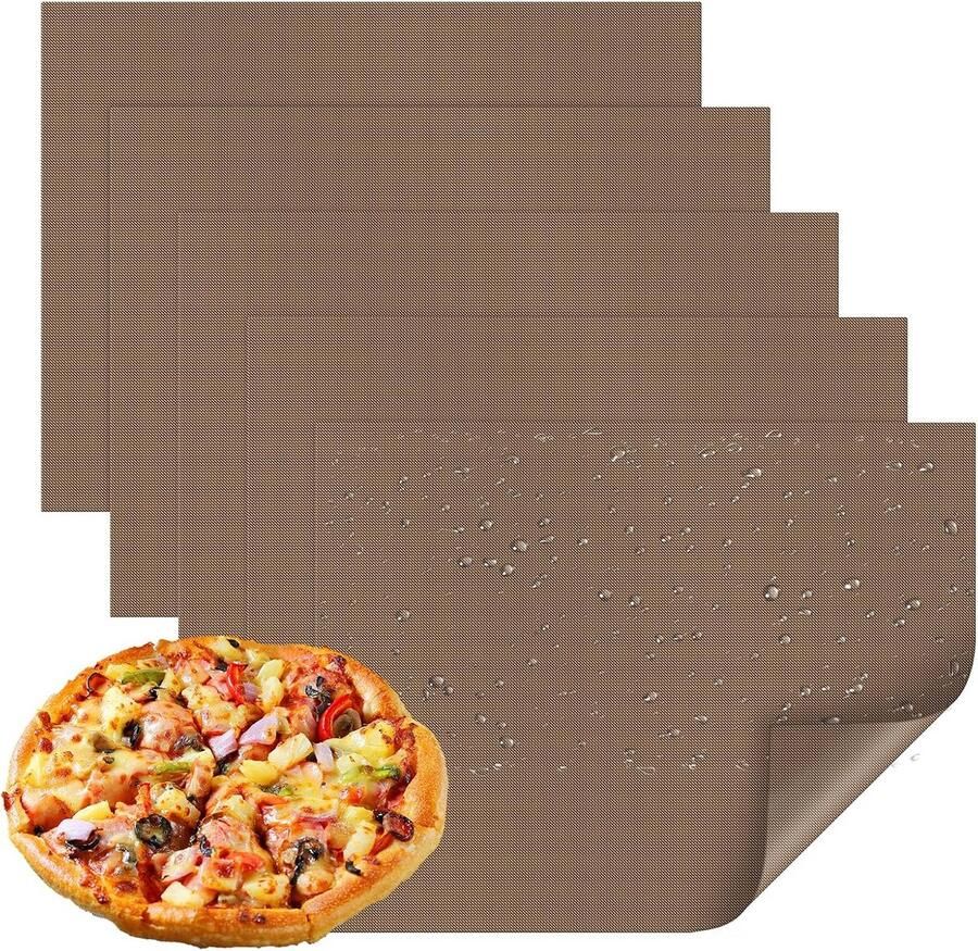 5x Herbruikbare Bakmatten Oven 40x30cm Op Maat Te Snijden & Wasbaar