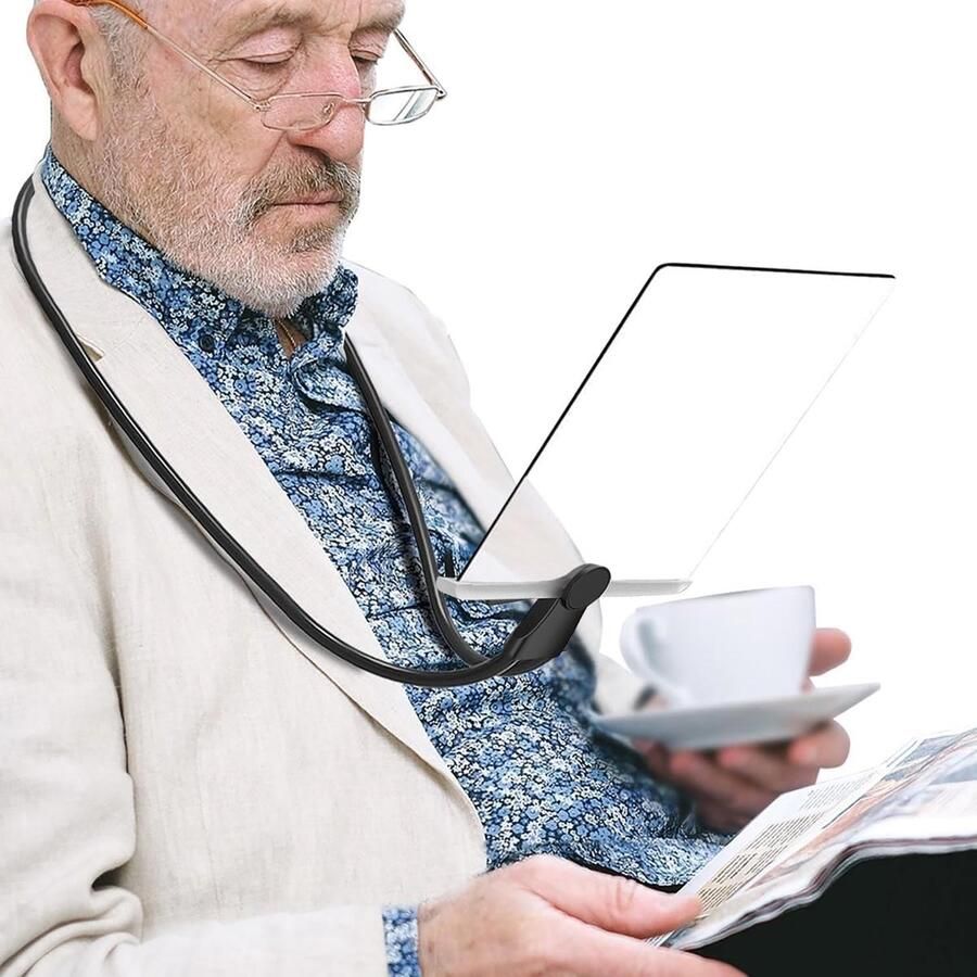5x vergrootglazen volledige pagina vergrootglas voor lezen met verouderende ogen 9x6 grote flexibele zwanenhals handsfree vergrootglas blad voor kleine letters kruissteek boeken lage versie