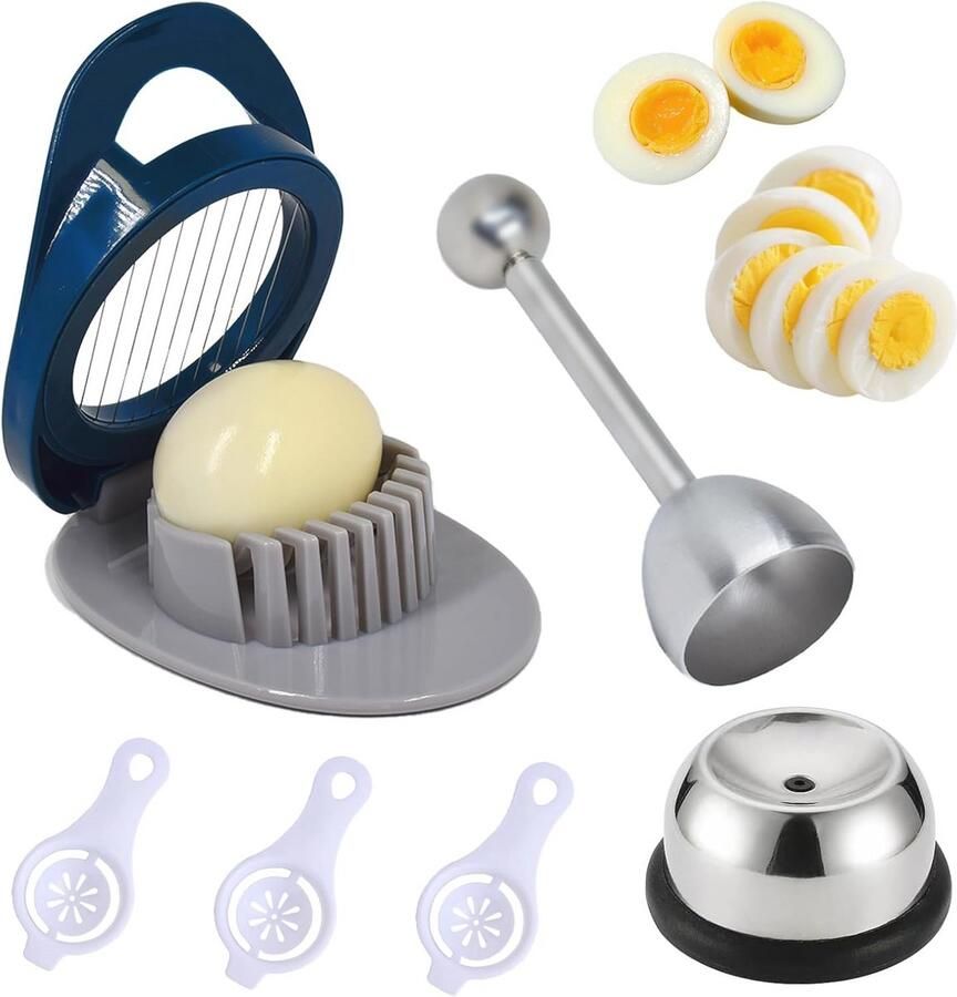 6-delige eierhouder set voor keuken restaurant en bar inclusie van eieraccessoires vaatwasser bestendig