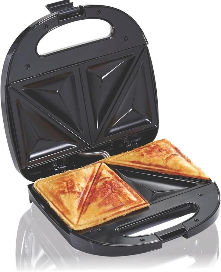 Apparaat voor Snacks Mini Maker Ontbijt Maken 6 Verwisselbare Platen 800W Zilver