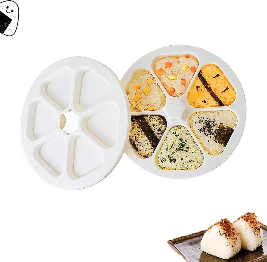 6-in-1 Onigiri Maker Sushi Rijstballenmaker voor Thuis en Camping