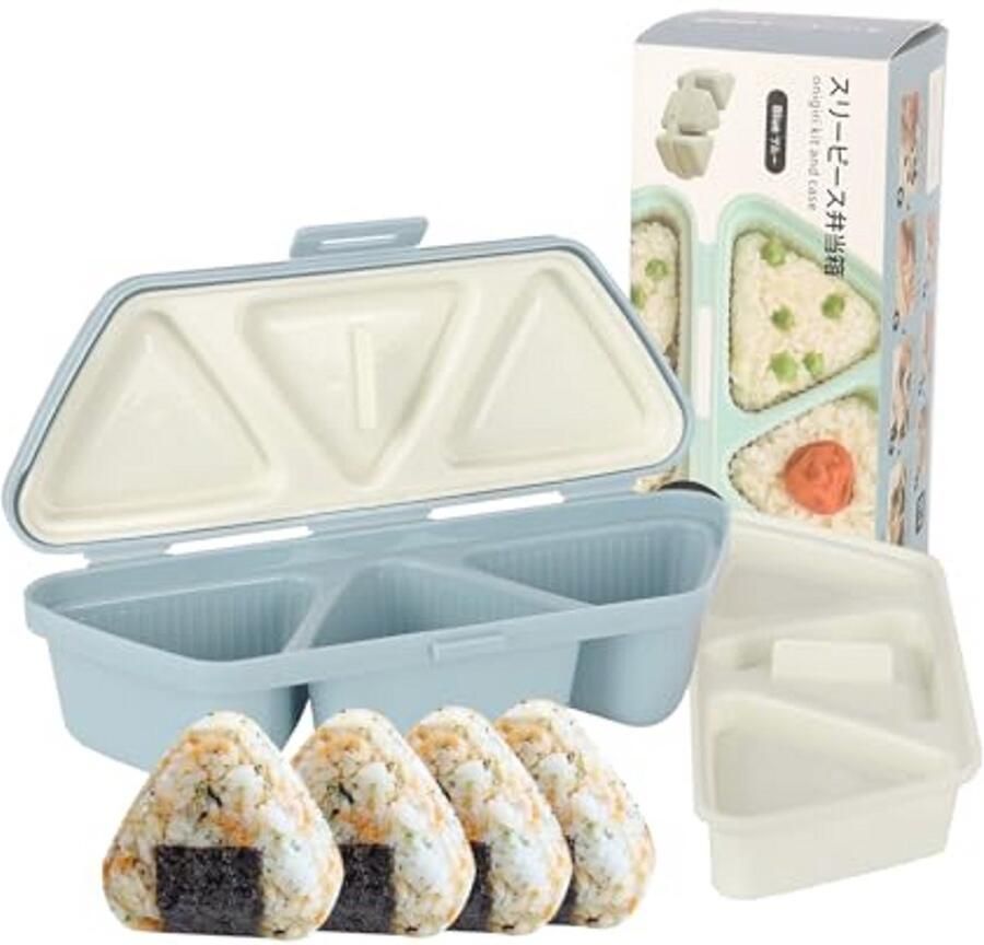 6-in-1 Onigiri Mallen voor Sushi Multifunctionele Rijstbal Mallen om Snel 6 Stuks Sushi te Maken