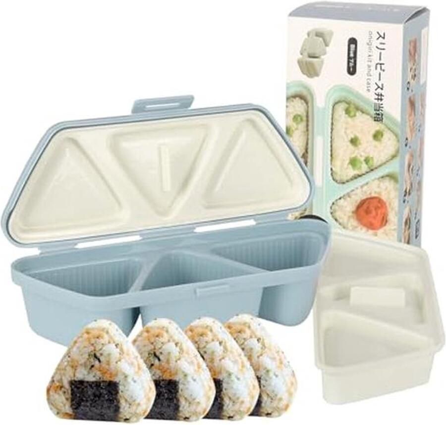 6-in-1 Onigiri Mallen voor Sushi Multifunctionele Rijstbal Mallen om Snel 6 Stuks Sushi te Maken