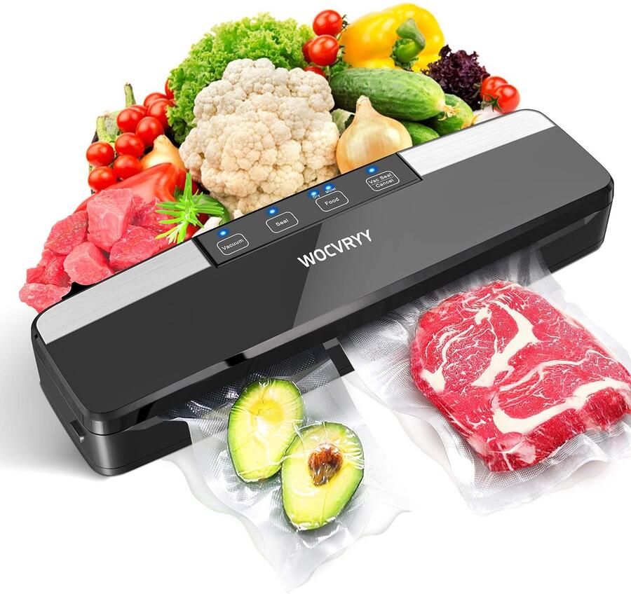 6-in-1 Voedsel Vacumeermachine met LED Verlichting