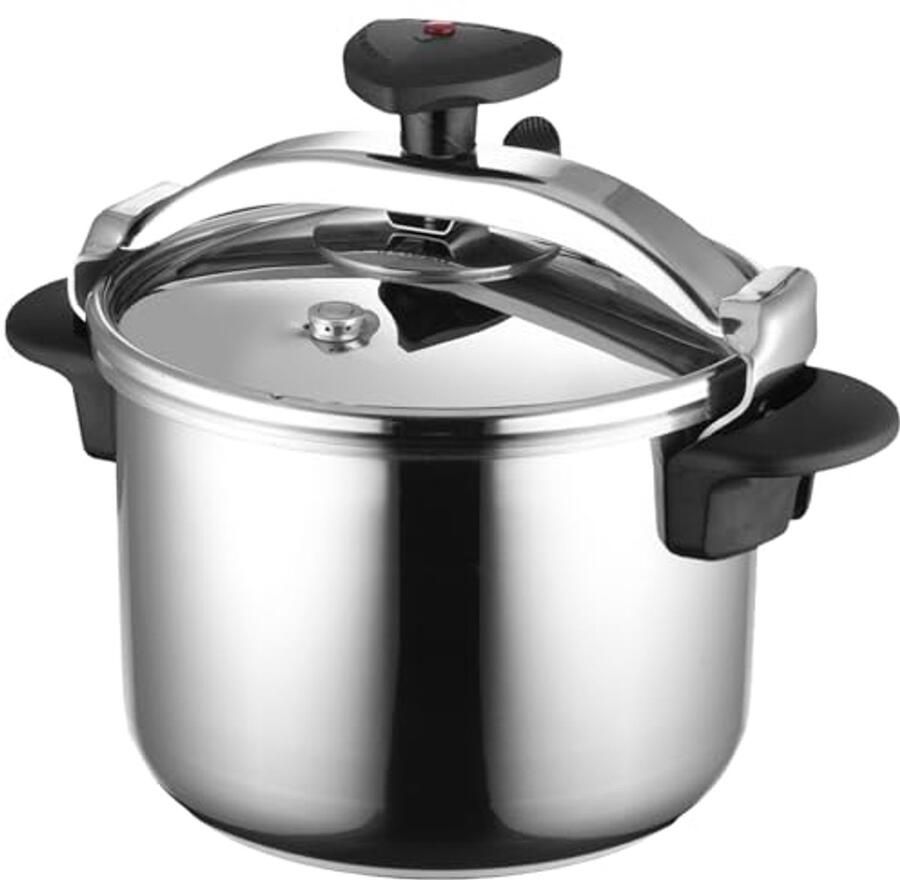 6 L Snelkookpan met Ergonomische Handgrepen en Drievoudige Veiligheidssystemen