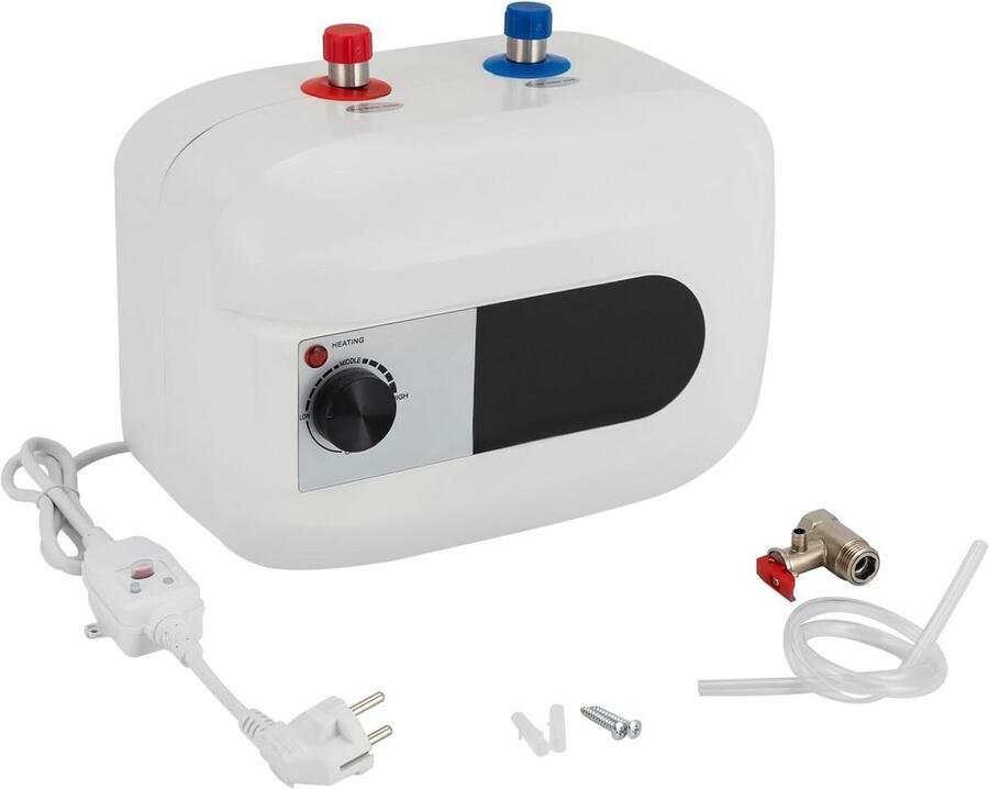 6 liter ondertafelboiler 1500W compacte elektrische warmwaterboiler voor keuken en badkamer
