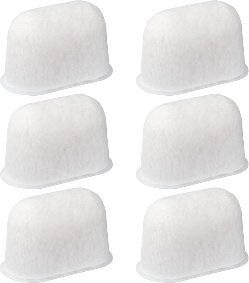 6 Pack Hars Waterfilters voor Koffiemachine Vervanging voor Breville Espresso Machines Verwijdert Hard Water en Chloor Ideaal voor Koffieliefhebbers